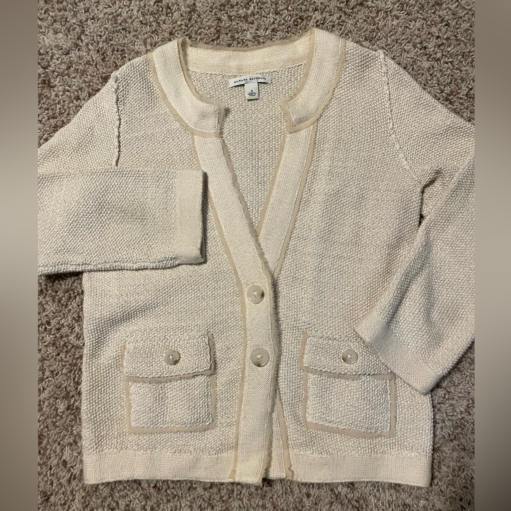 Banana Republic 3/4 Sleeve Cardigan Sz S